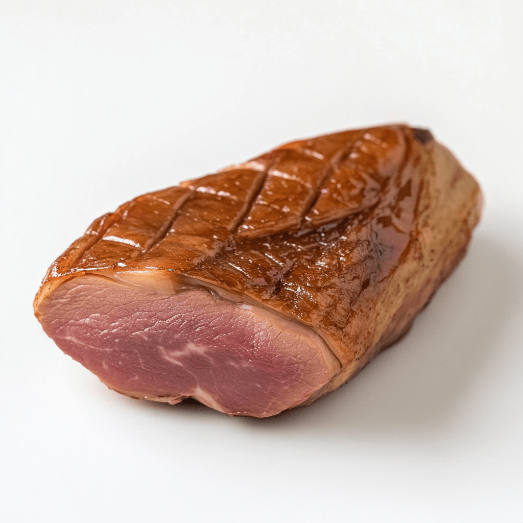 Tender cultivated duck breast with rich, succulent flavor