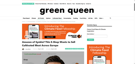 Cultivated Meat Shop Featured in Green Queen as Pioneering E-Shop for Lab-Grown Meat